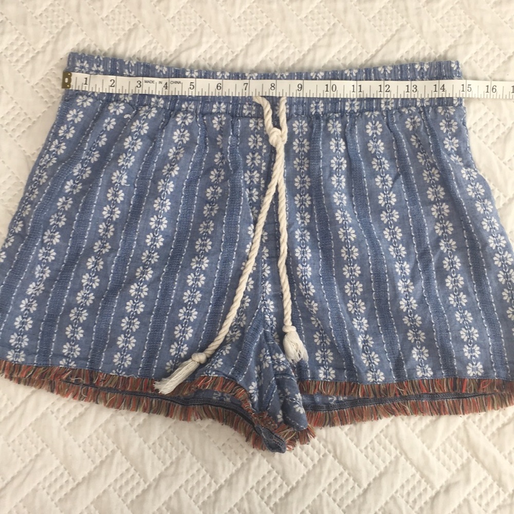 Mossimo Blue & White Drawstring Shorts Size M - Picture 9 of 11